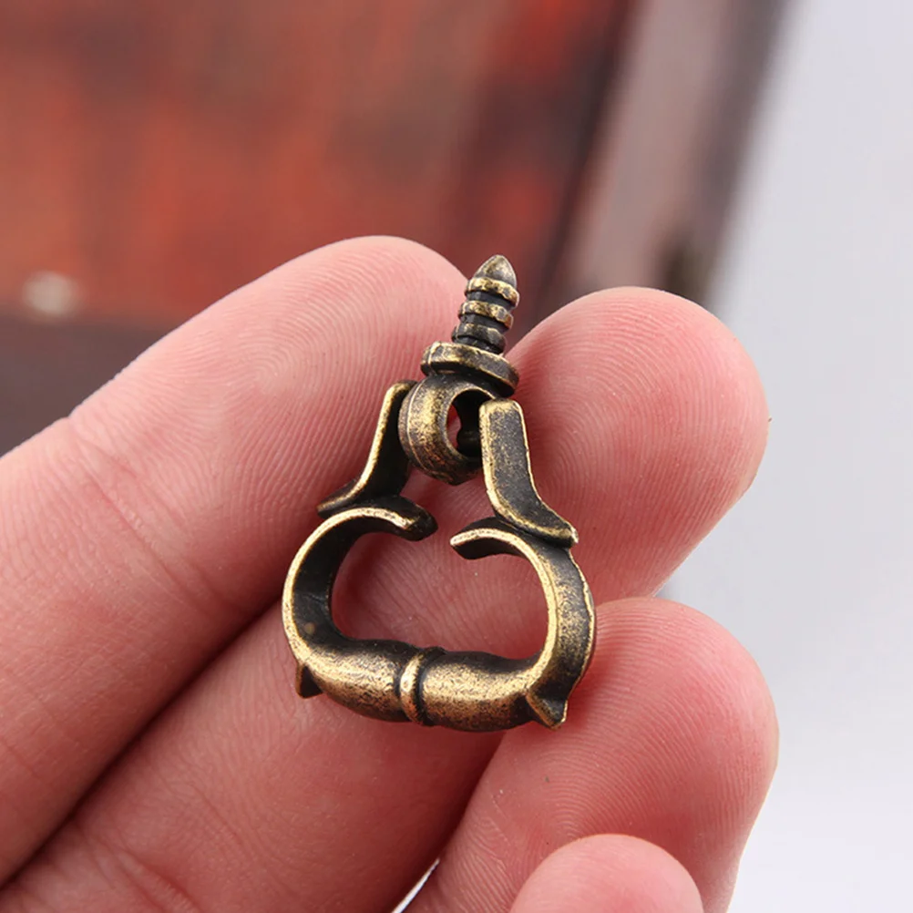 

10pcs Mini Thread Pullers Rustic Door Knobs For Cabinet Wardrobe Drawer Zinc Alloy Small Handle Hardware Fittings