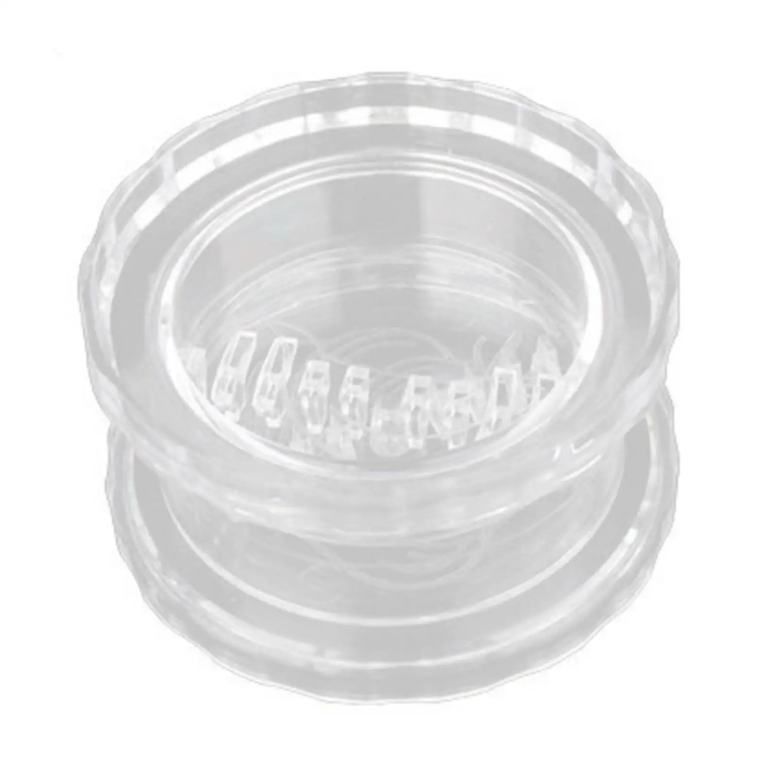 Manual Garlic Grinder Compact Round Plastic Transparent Press for Mincing Fresh Garlic Ginger Home