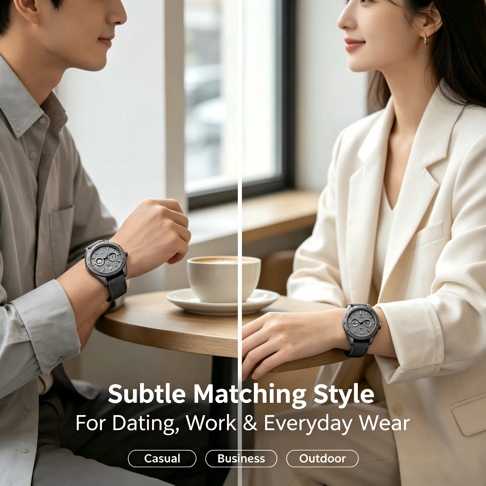 QINGXIYA Men's Wristwatch Couple Watch Original Fashion Brand Unisex Quartz Watch Waterproof Sports Calendar Chronograph Men'