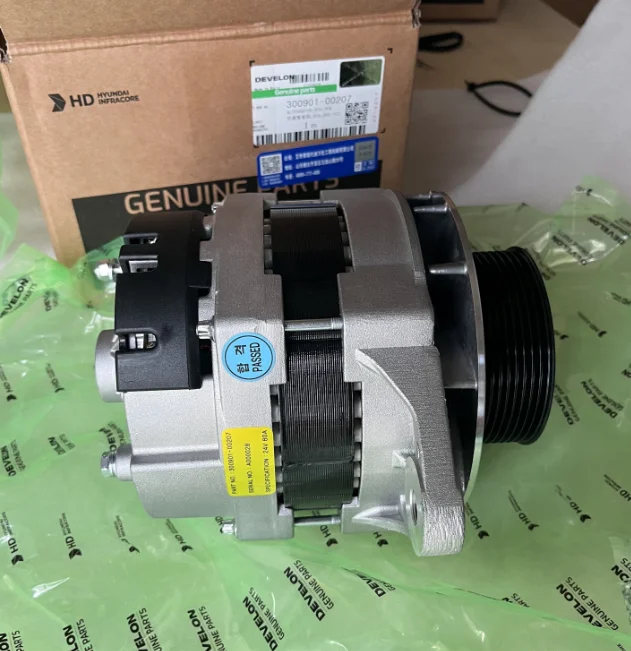 

Doosan Develon Daewoo Diesel Engine Alternator Generator for Engine Alternator 300901-00207 for DX140W/DX210W