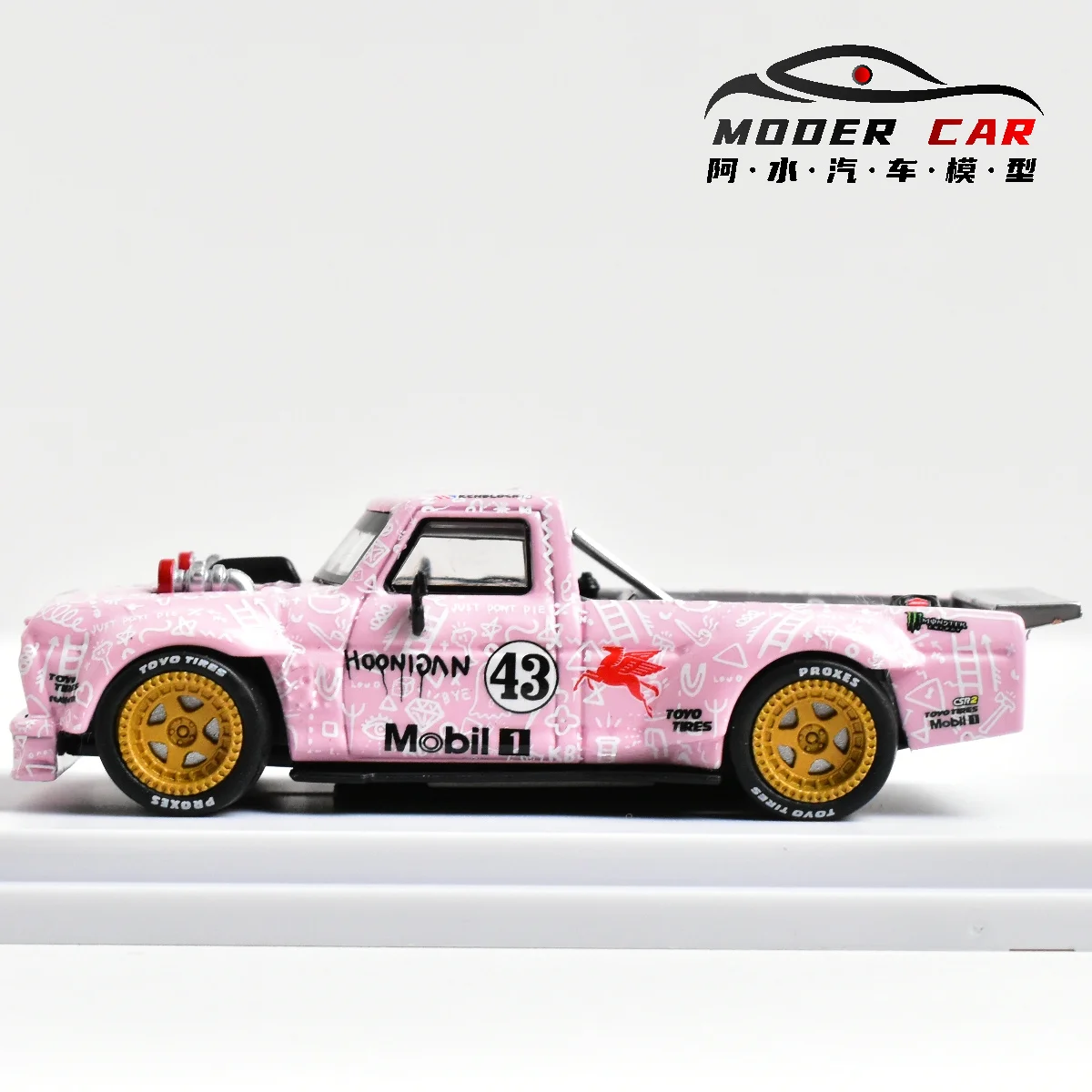 SW 1:64 RTR F150 captador rosa modelo de carro fundido