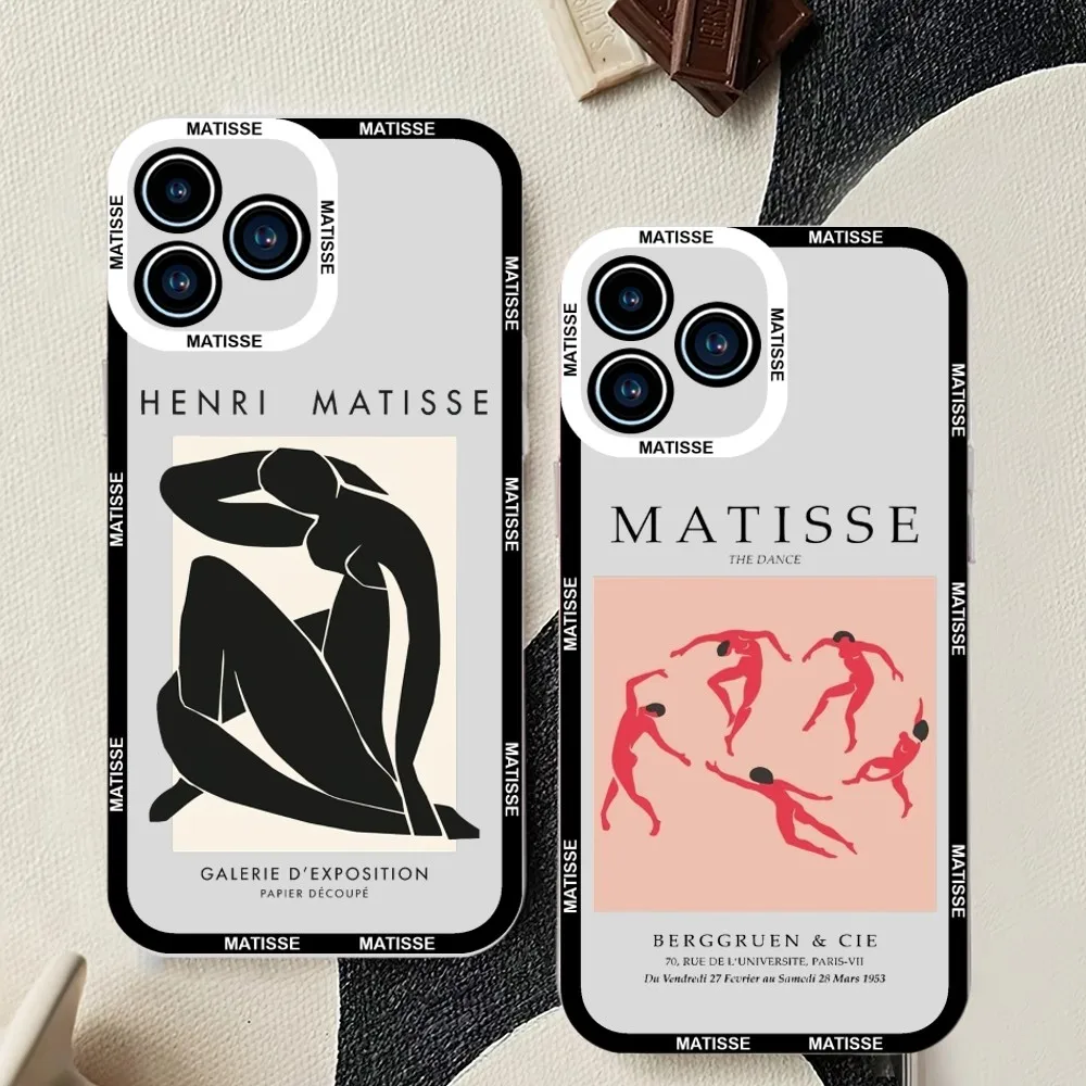 Matisse Art Aesthetics Phone Case For Samsung Galaxy S23 S22 S21 S20 S10 Plus lite Ultra Transparent Shell