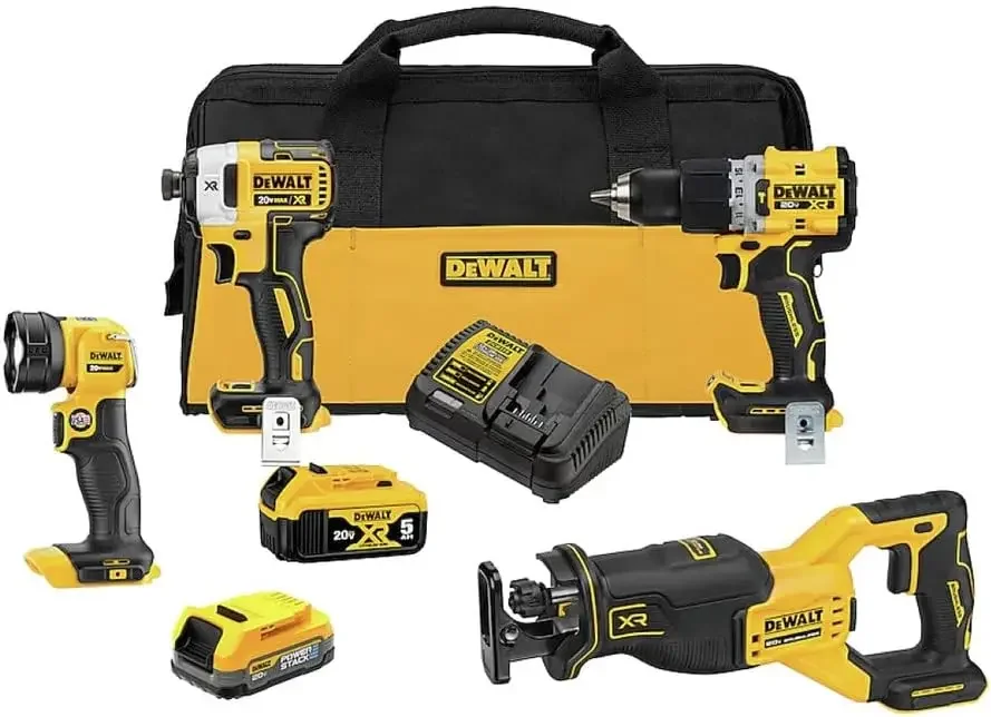 

DEWALT 20V MAX* XR Cordless 4-Tool Combo Kit 4 TOOL COMBO KIT (DCK449E1P1)