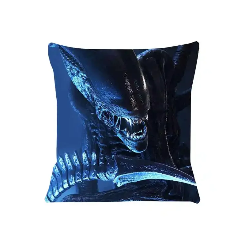 Aliens Horror Movie Cushion Cover for Sofa Pillow Case Cover Seat Car Throw Pillowcase 45x45cm For Home Decorative