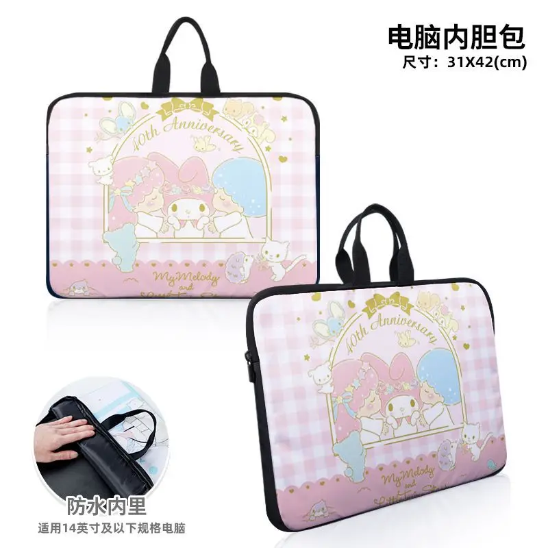 Sanrio New Pacha Dog LeisureLaptop Handbag Cartoon Lightweight and Large Capacity Waterproof Stain Resistant Single-Shoulder Bag