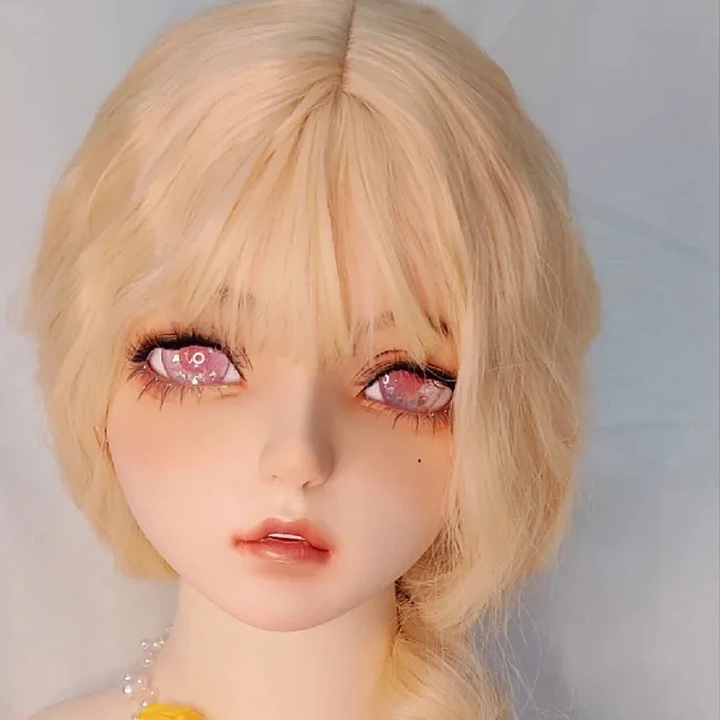 Maski BJD Żywica Pół Głowy/Pełna Głowa Kigurumi Oczy Crossdress Cosplay Japońskie Anime Role Lolita Maski Oczy i Peruka