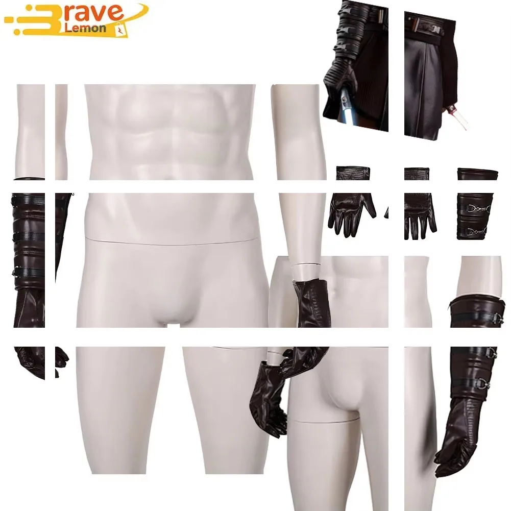 

Перчатки-накладки для косплея Анакина, черные, для костюма Скайуокера из фильма «Звездные войны», аксессуары для взрослых мужчин, реквизит для Хэллоуина и карнавала