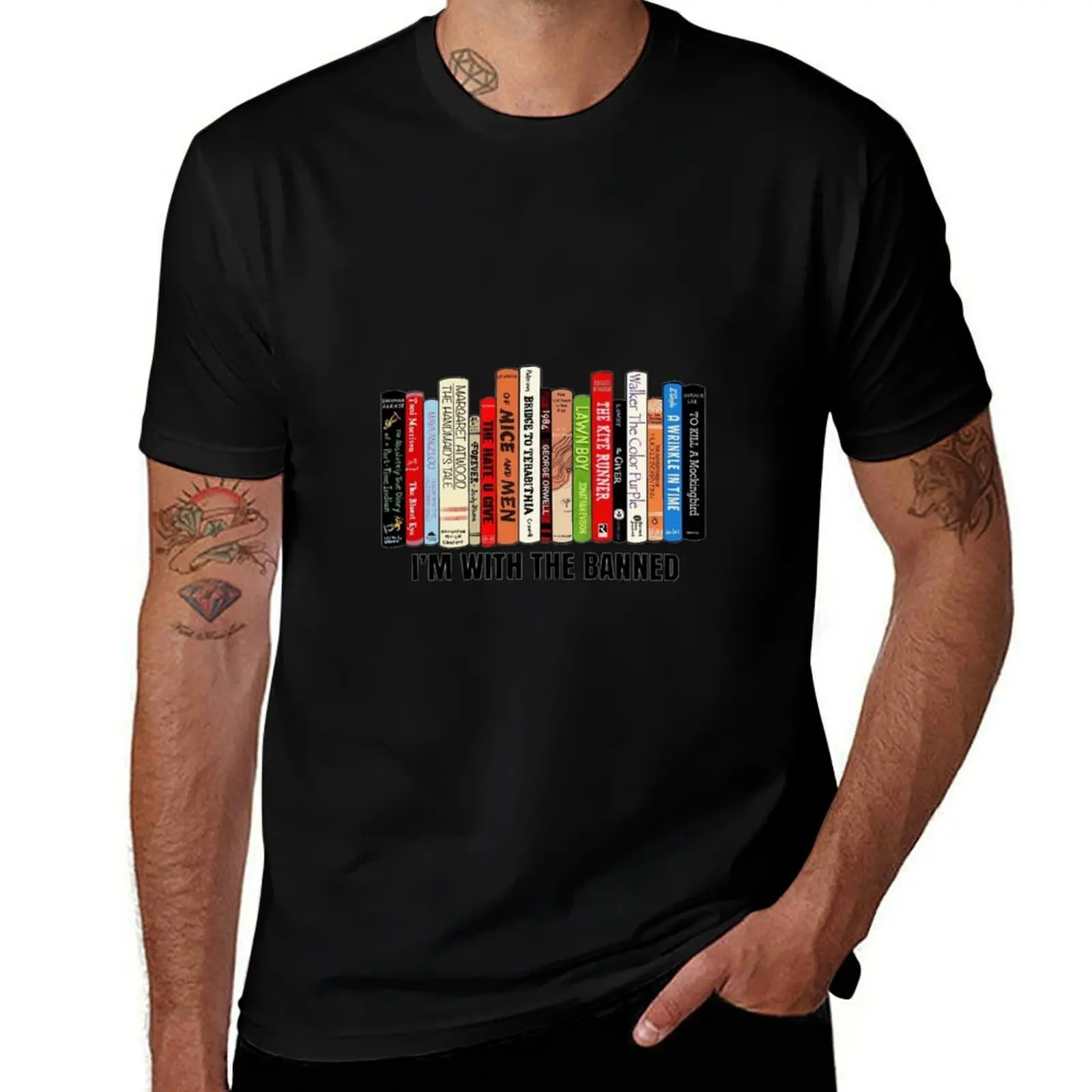 I'm With The Banned T-Shirt Casual Lightweight Short Sleeve Top T-Shirt