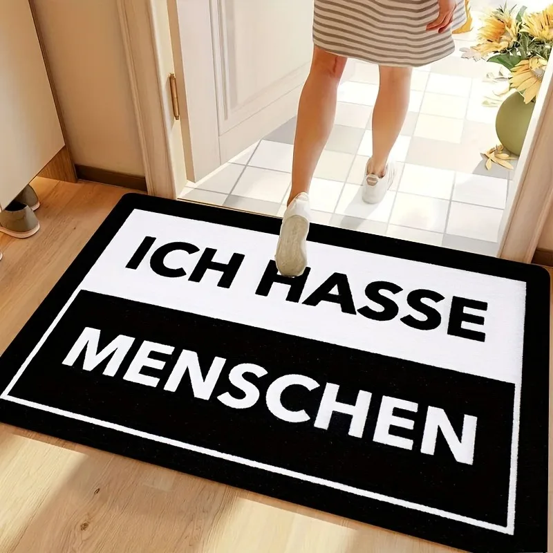 

1PC German Charactor Door Mats Kitchen Rugs Non-Slip Pop art design Living room Rugs Bath Mat Carpet for Home Sink Laundry Decor