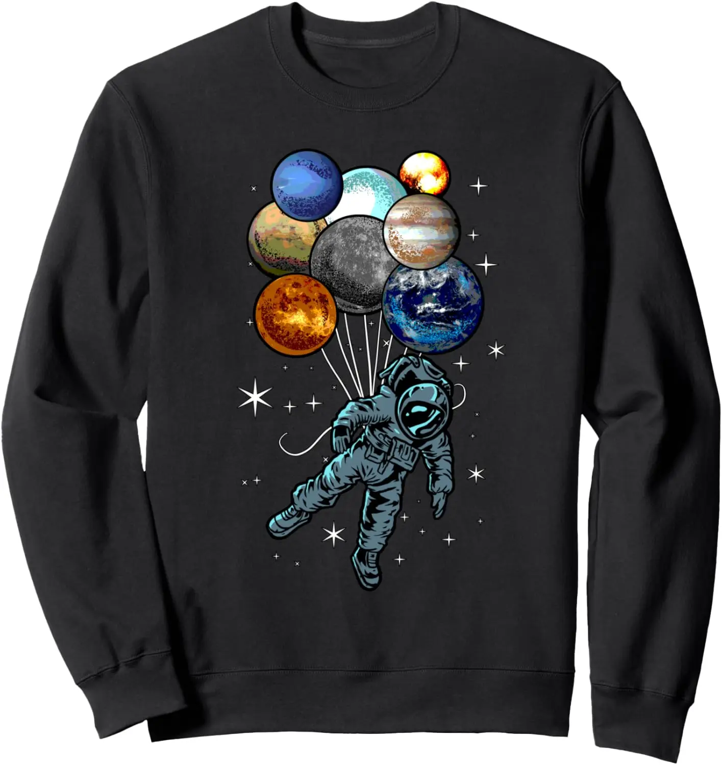 Astronaut Space Balloons Moon Mars Planets | Astronaut Sweatshirt