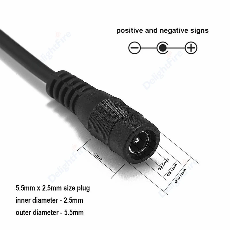 5.5*2.5mm DC Extension Power Cable Extend Electrical Wire Flexible Connector Extender Cord Line For CCTV Camera Router LED Strip - Image 2