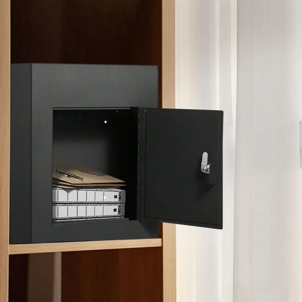 

The Wall Drop Box, Heavy Duty Steel Through The Wall Mailbox With 2.87.9 13 Combination Lock Or 1.8 12 Key Lock, 12.5x6.3x16.9