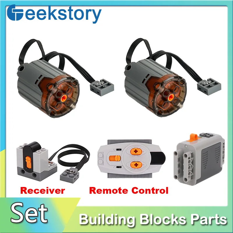 Nuovo XL Motore di Controllo Remoto PF Blocchi di Costruzione Funzione di Alimentazione Con Contenitore di Batteria Set FAI DA TE Per MOC Mattoni Auto Camion Robot Modello Giocattoli
