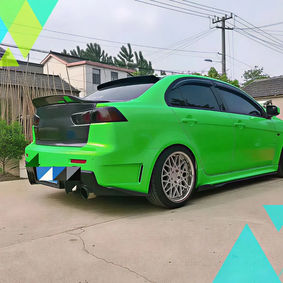 Rear Trunk Spoiler Wing Lip Glossy Black Body Kit Air Deflector Tuning Upgrade Accessories For Mitsubishi Lancer EX 2009-2016 view 3