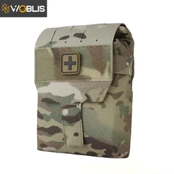 WOBLIS Tactical Bag IFAK Molle Pouch Nylon First Aid Pouch Hook and Loop Amphibious for Hunting Bgs Accessories Equipment