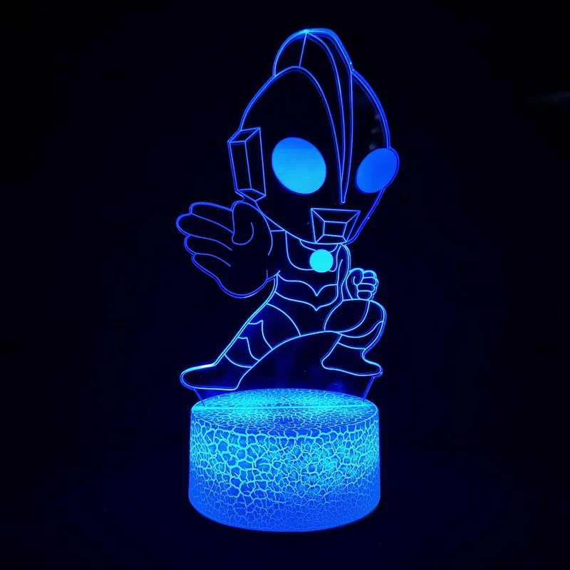7 Colors Animated Character 3D Night Light Children Gift Acrylic Led Table Lamp Living Room Bedroom Touch Sensor Desk Light
