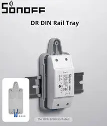 SONOFF DR bandeja de carril DIN módulo de automatización del hogar inteligente soporte de caja de carril montado ajustable para SONOFF BASIC/RF/DUAL/TH10/16