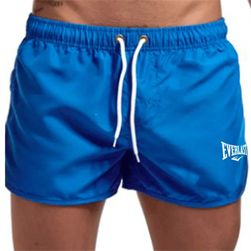 Pantalones cortos de gimnasio para hombre, Shorts de malla transpirable, secado rápido, para Surf, playa, cintura elástica, S-4XL