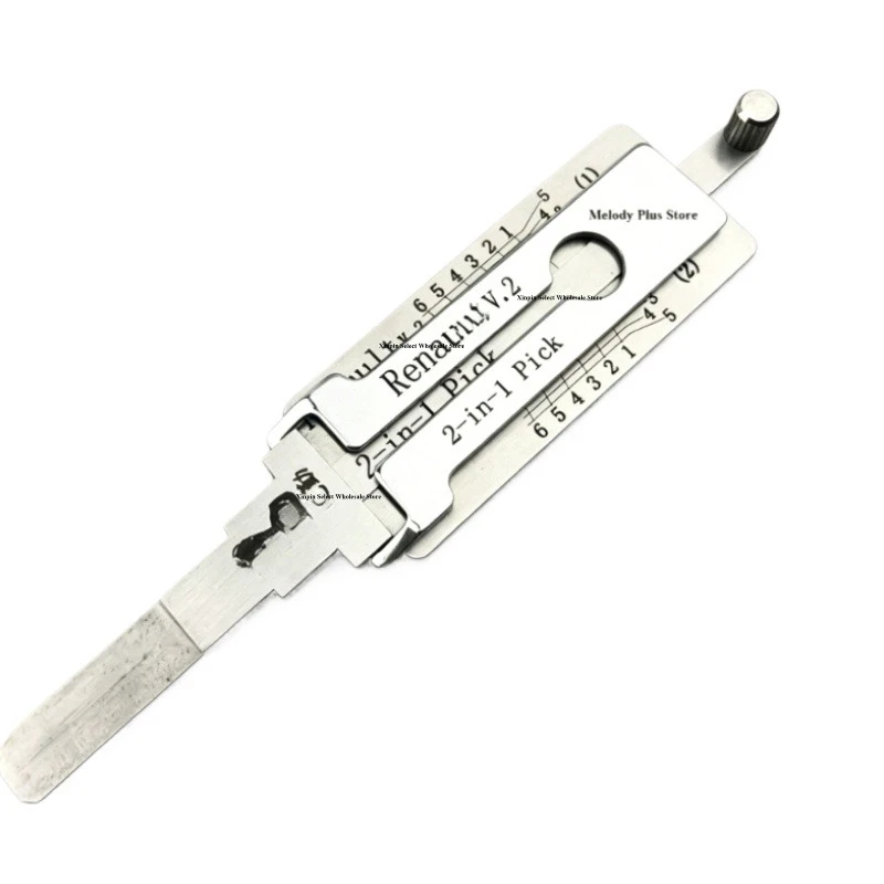 2026 NEW  LISHI 2in1  ganzua Renaul.t V2 Professional 2-in-1 Cylinder Decoder Tool For Renaul.t For Dacia Sandero Duster 1 PCS