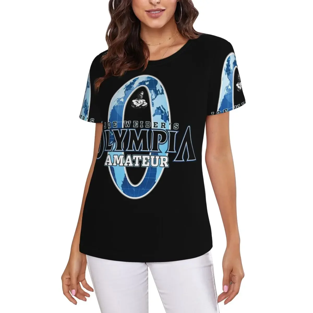 Future Mr OLYMPIA Motivations T-Shirt Women Short Sleeve T Shirts Round Neck Clothes Cotton Summer Tees Streetwear