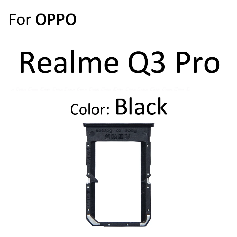 Sim بطاقة قارئ صينية الحاويات مقبس توصيل حامل فتحة محول ل ممن لهم Realme Q2 Q3 برو كرنفال Q2i استبدال أجزاء
