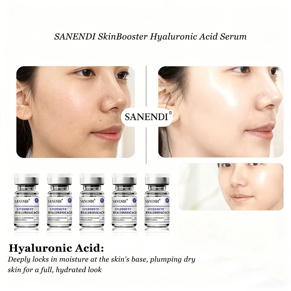 مجموعة جوهر ترطيب الوجه من سانندي، نياسيناميد + مصل PDRN لشد البشرة، حمض الهيالورونيك، جوهر بشرة الوجه المهدئ