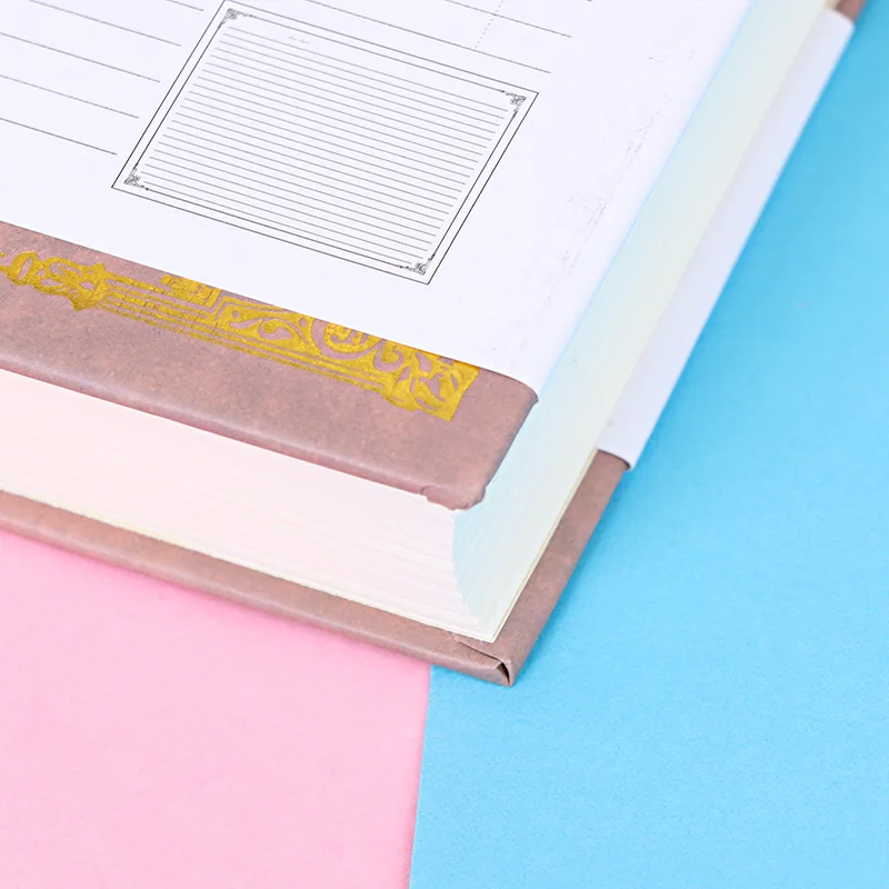 Diário forrado caderno, 100 páginas, médio 5.7 polegadas x 8 polegadas-100 gsm papel grosso, caderno de capa dura para o trabalho