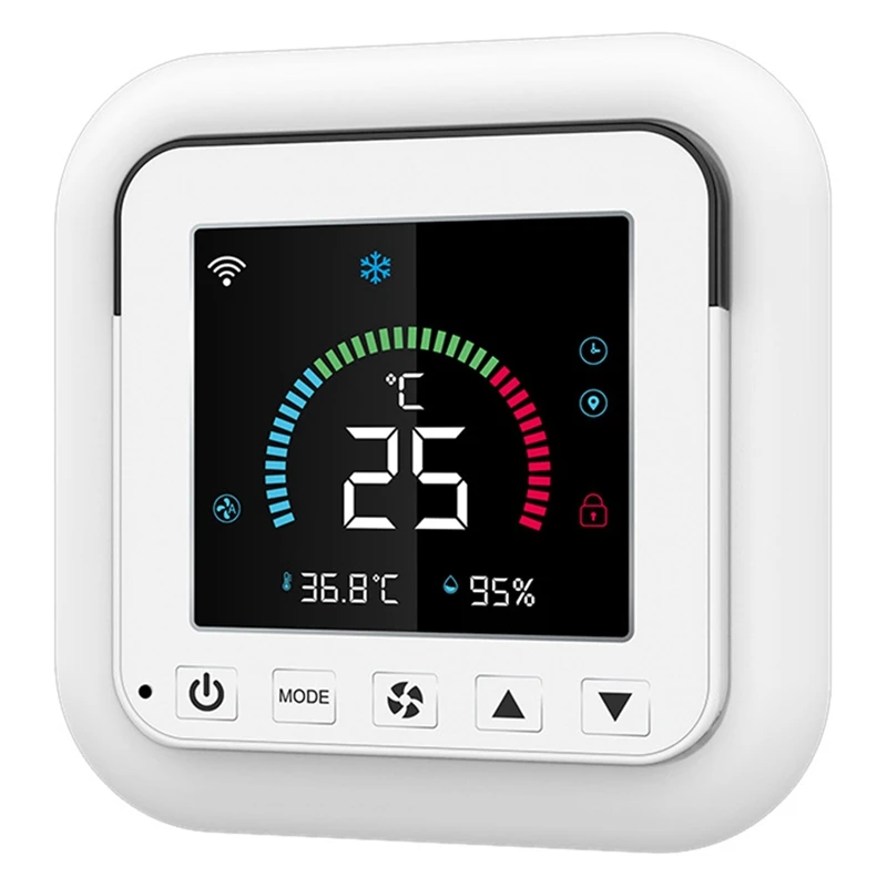 Tuya Smart Life Intelligente thermostaat DC5V Vochtigheidssensor LCD-touchscreencontroller