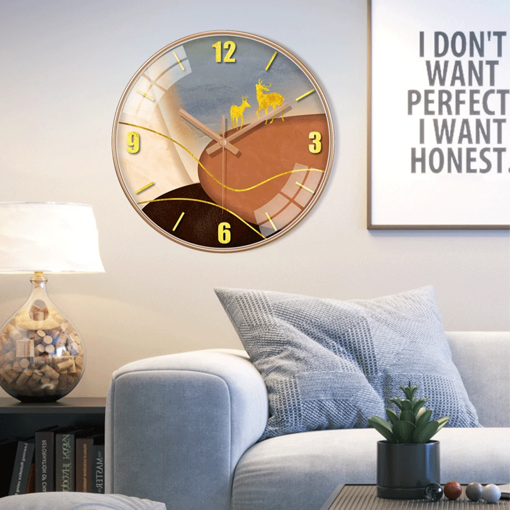 

luxury silent wall clock simple abstract clock for living room kitchen bedroom Nordic style personalized home decoration