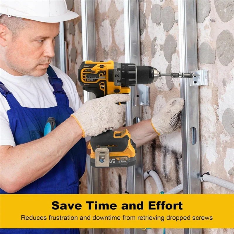 A03F-Anti-Drop schroevendraaierbit, veerbelaste schroefhouderbit (2 stuks), bediening met één hand voor elektriciens