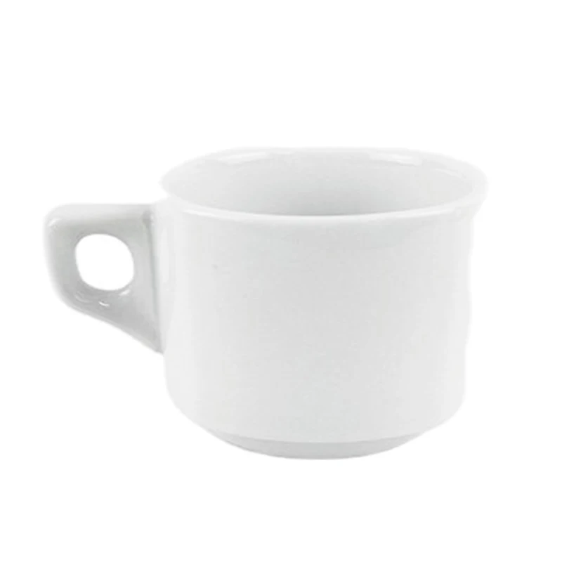 Europe's simple and ingenious espresso mug Pure white ceramic mug mug