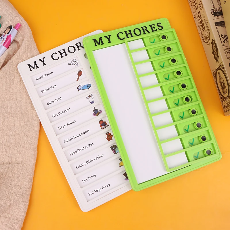 Children's Weekly Plan Self-discipline Artifact Primary School Students Clock-in Table Or 40Pcs Blank Card For Daily Learning