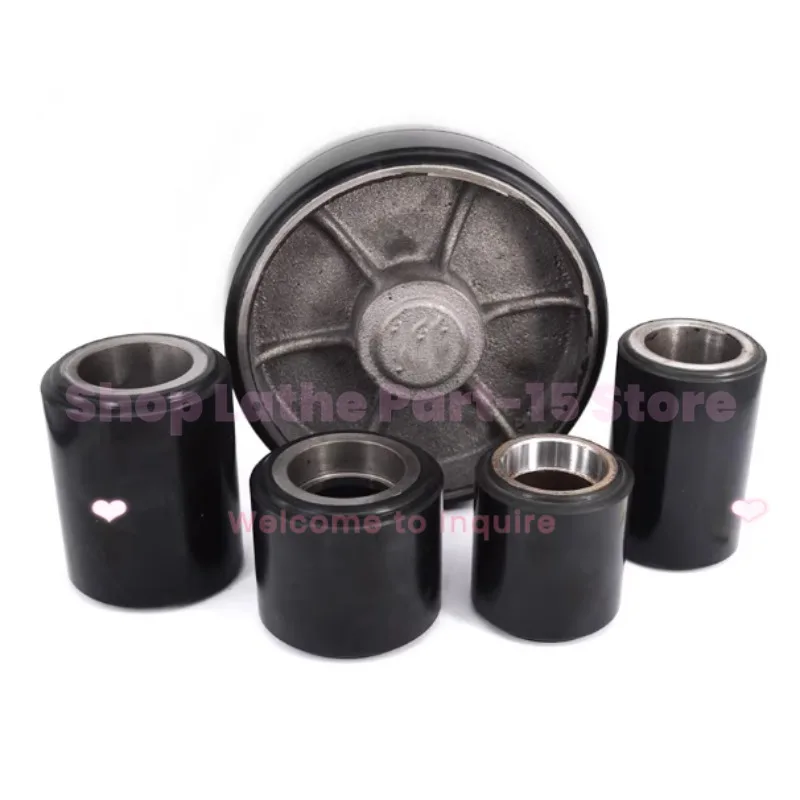 

For OKUTSU Manual hydraulic forklift accessories Wheels PU/Nylon Wheels Casters