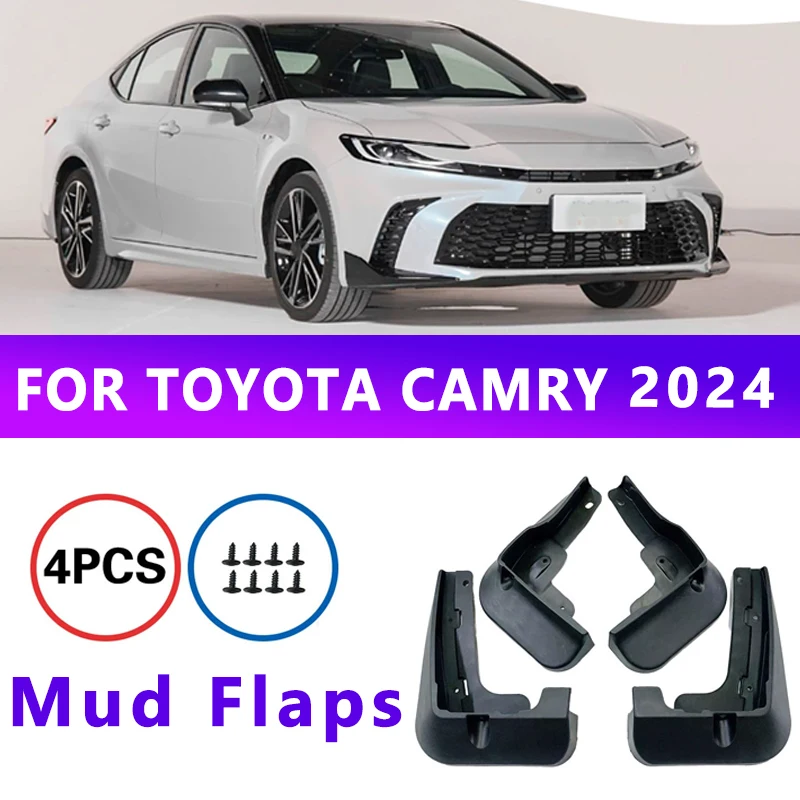 

Mud Flaps Fit for TOYOTA CAMRY 2024 Mudguards Tire Fenders Splash Proof Accessories Wheel Guards 4ps