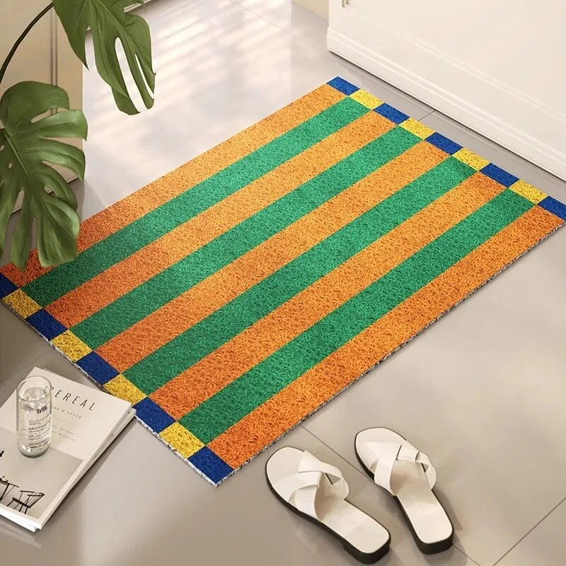 Welcome Floor Mat Entrance Doormat Wear-resistant Carpet Modern Minimalist Dopamine Style Rug Porch Home Decoration Rugs