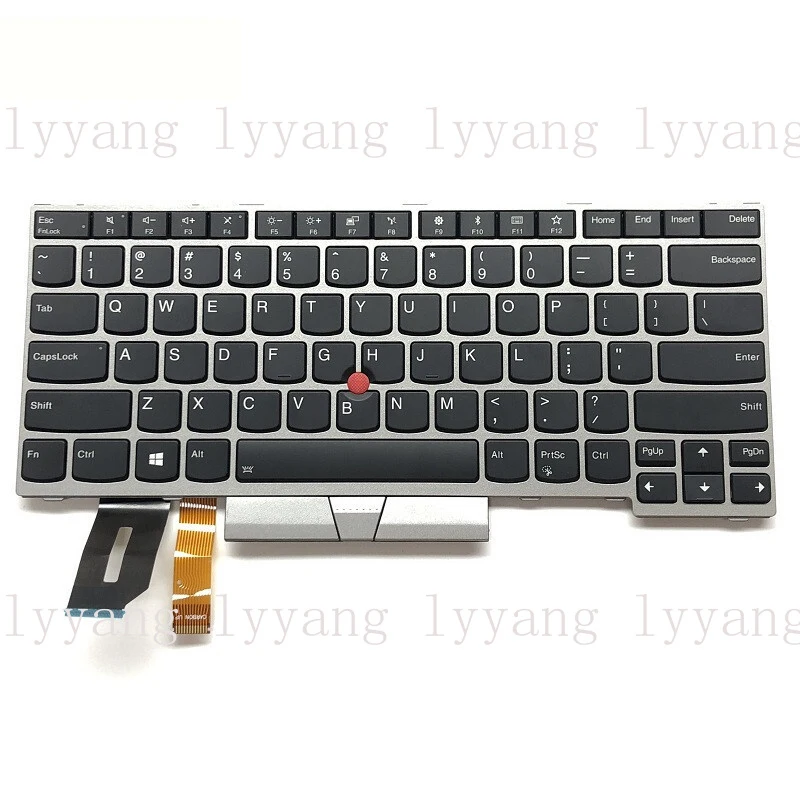 f  01YN420 FOR Lenovo Thinkpad E480 E490 T480S Laptop US English Backlit Keyboard