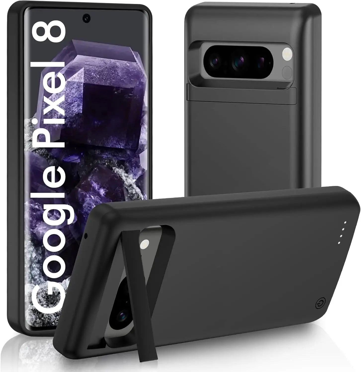 Convenient Ultra-Slim 10000mAh Battery Case for Google Pixel 8 Pro Protective Charging Cover Compatible for Google Pixel 7 Pro