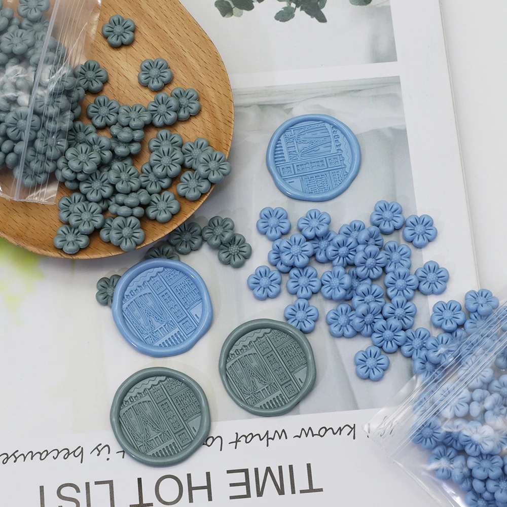 Flower-Shaped Sealing Wax Bead - Wedding Sutra 评论和价格