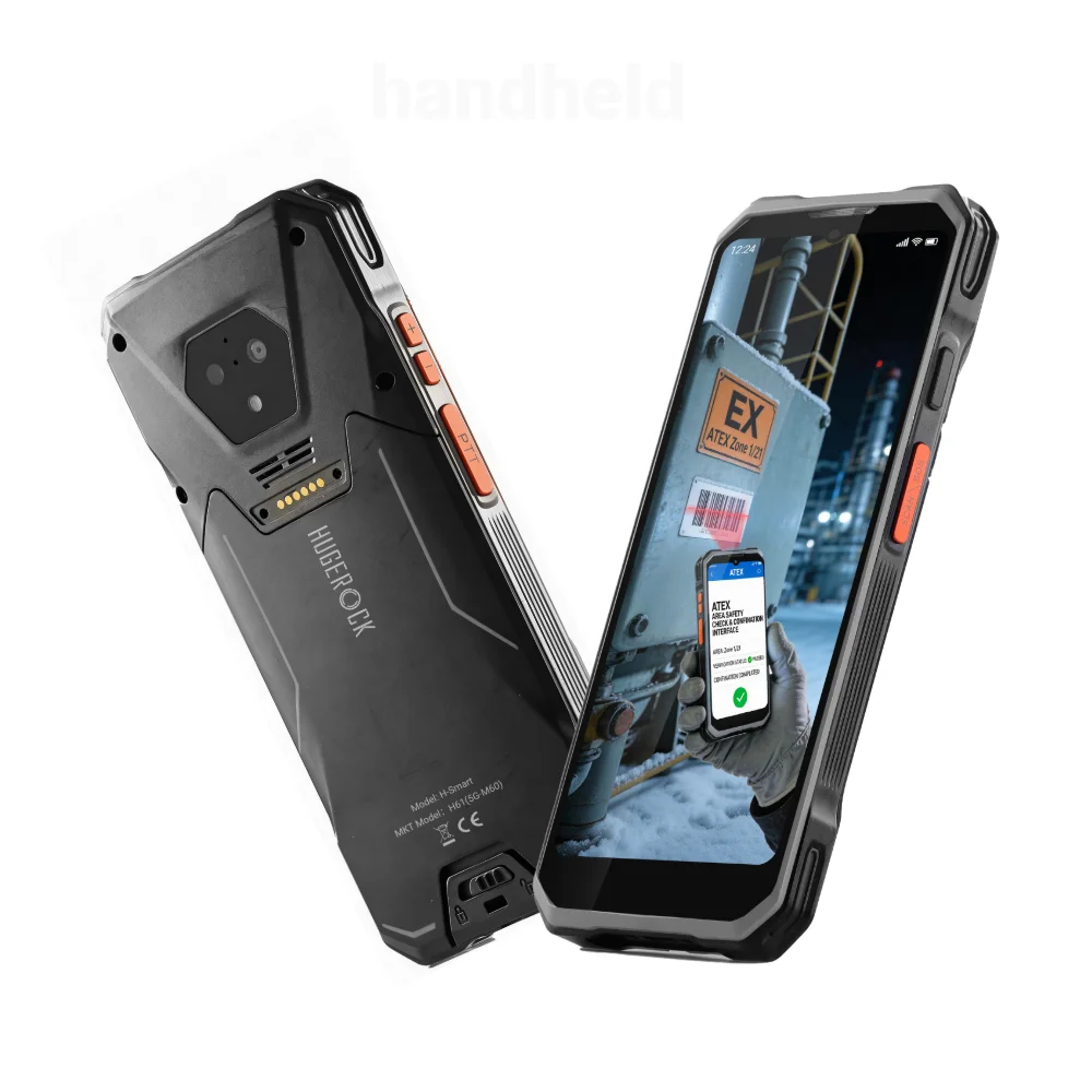 H61rugged industrial pda android High Quality 6.3 Inch Touch Screen Android 1D/2D Barcode Scanner Reader with NFC Module