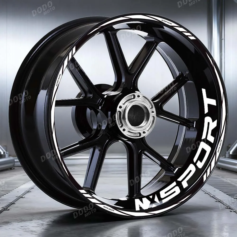 

﻿For NX400 nx400 NX500 nx 500 2024 2025 Adventure Motorcycle Reflective 19"17 "inch Wheel Sticker NX Logo PVC Decal Waterproof