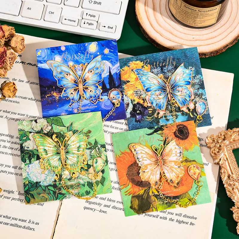 1 قطعة الإشارات المرجعية قلادة الساحرة فراشة معدنية المرجعية رائعة القرطاسية الهدايا قراءة كتاب علامة كتاب علامة قراءة الوصول