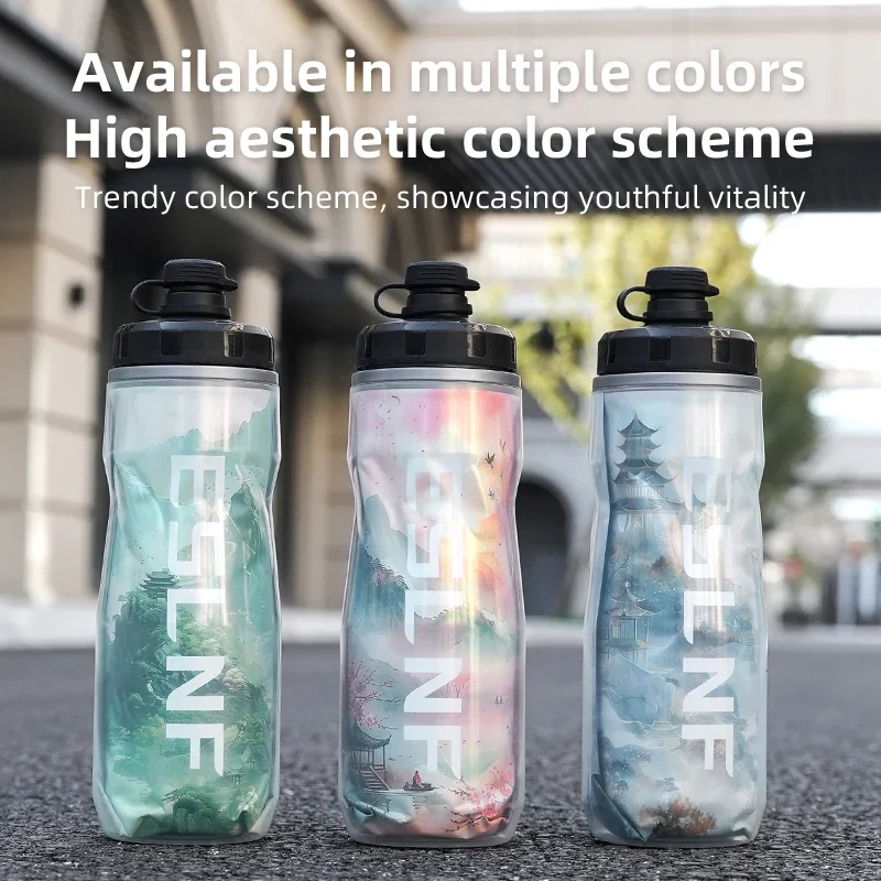 Botellas de agua aisladas para bicicleta de 610ml PP5, taza para deportes al aire libre con protección contra el calor y el hielo, botella de agua para bicicleta