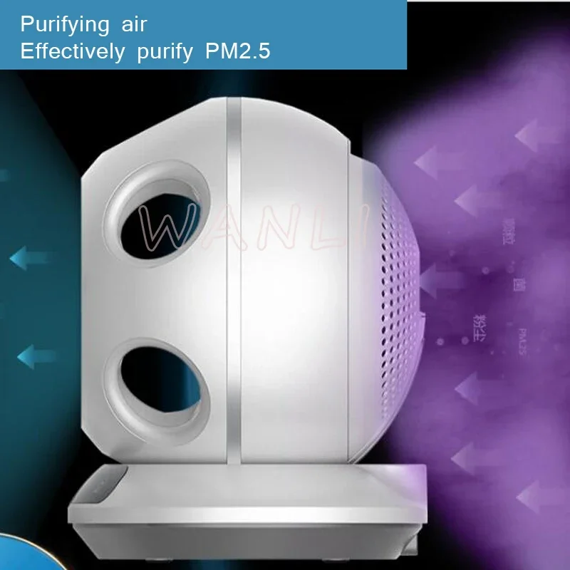 جديد 220VAC مكتب بلا أوراق مروحة فائقة الهدوء سطح المكتب المنزلي عن بعد تنقية الهواء كرة القدم شكل جديد