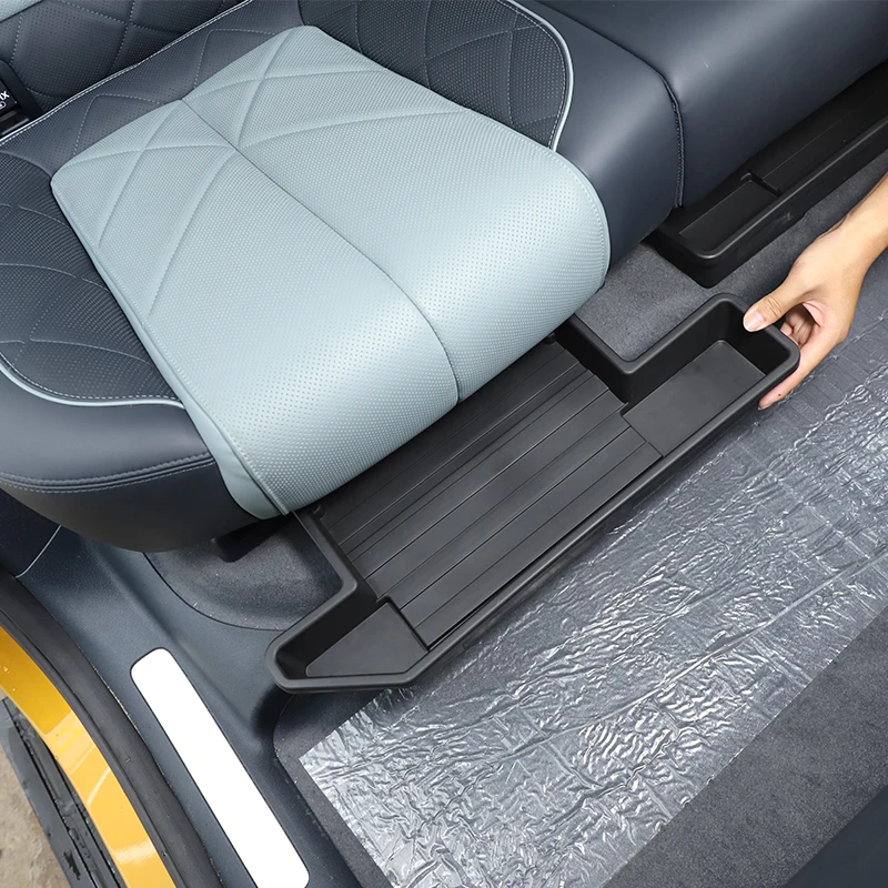 

Для BYD Equation Leopard 5 2023+ ящик для хранения под сиденьем на заднем сиденье Автомобильный ящик для хранения второго ряда Автоаксессуары ABS черный