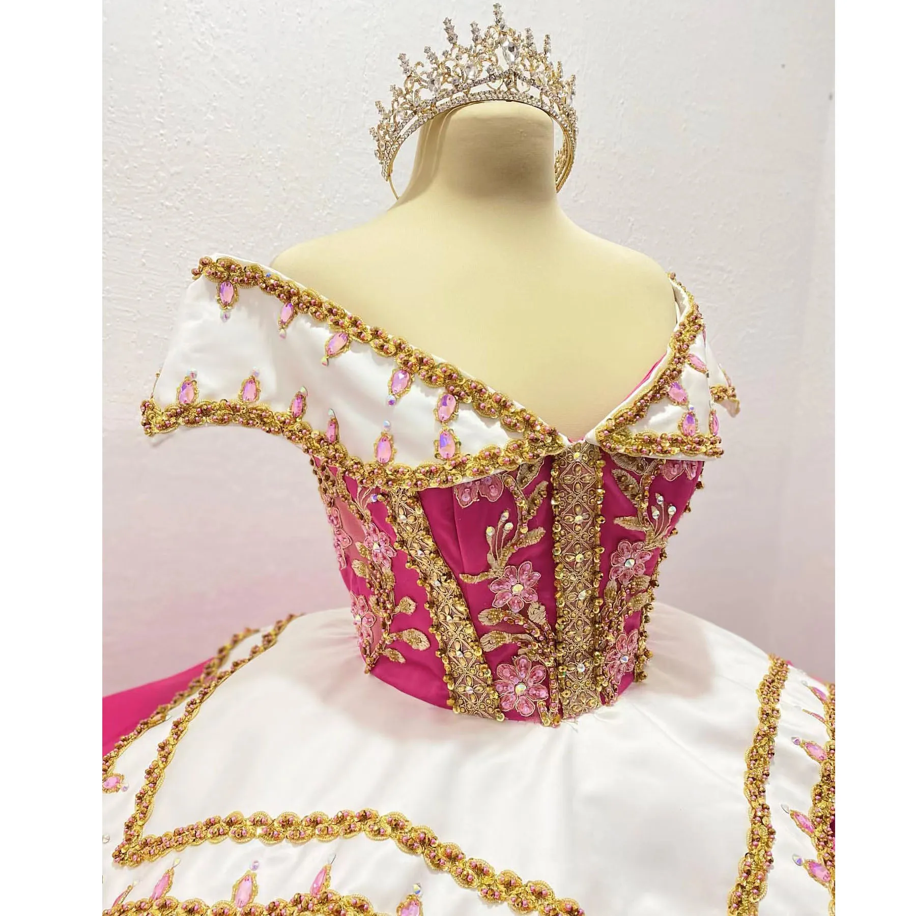 Vestidos De quinceañera rosa para niña dulce, 16 cuentas, flores en 3D, sin espalda, fiesta De princesas, Vestidos De baile, 15 Años