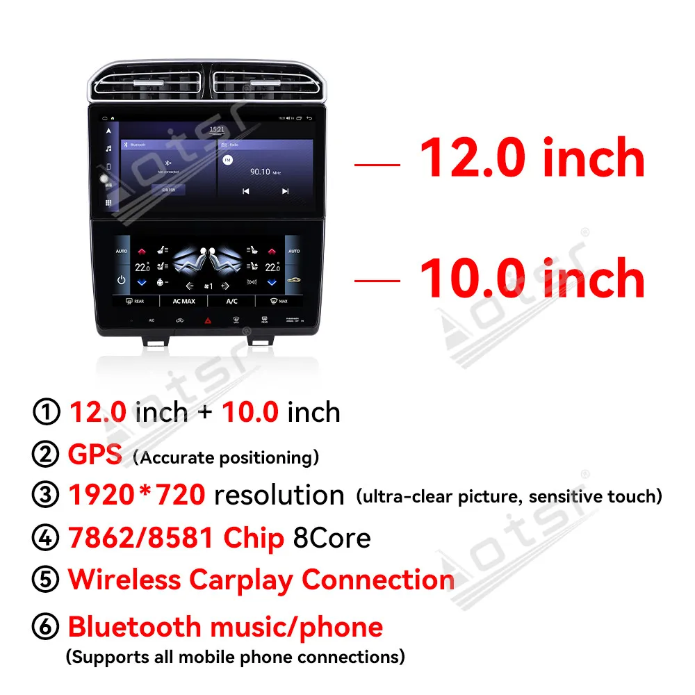 2026,12 ''+ 10.25'' أندرويد 14 لفورد إيدج 2010-2014 ، شاشة سيارة تعمل باللمس الملاحة Carplay راديو السيارة DSP BT مشغل وسائط متعددة لتحديد المواقع #5