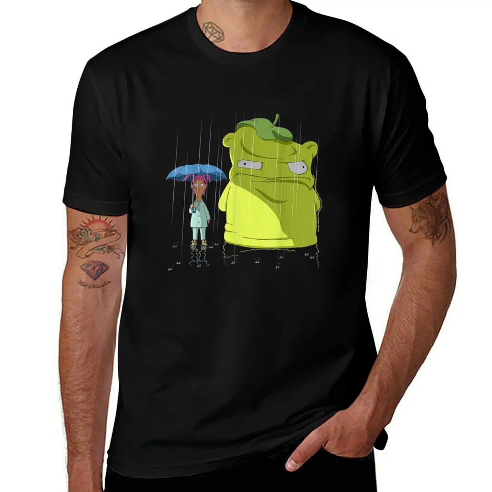 Bobb's Burgerszz L.o.u.i.s.e Kuchi Kopi Rain T-Shirt shirts graphic funny shirt cotton plain t shirts men