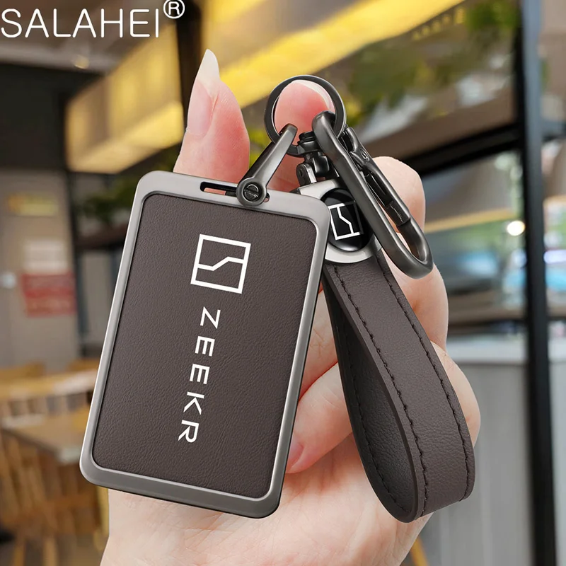 Metal Car NFC Key Card Cover Case Key Bag Shell Holder Full Protection For Zeekr 001 2021 2022 2023 Auto Interior Accessories