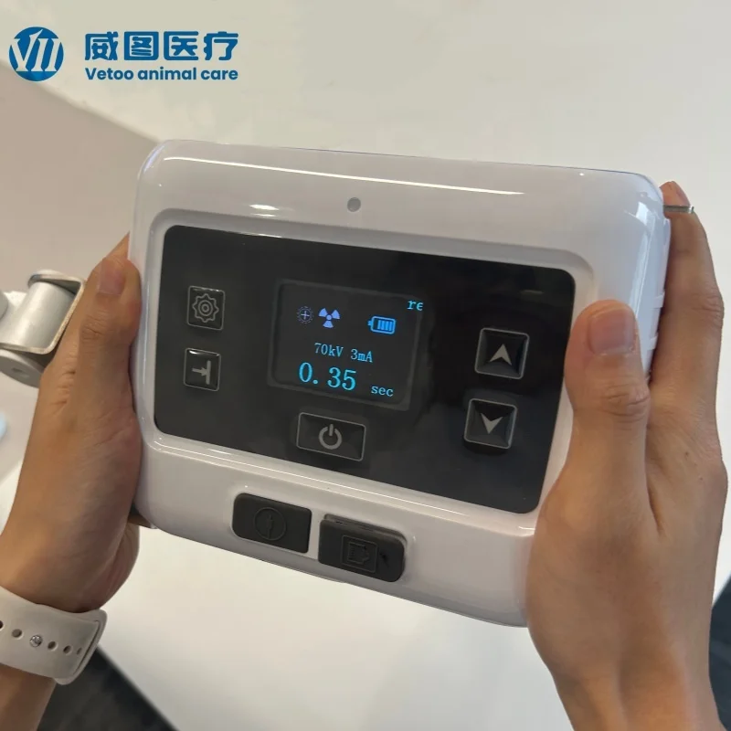 Cordless Handheld X-Ray Machine High Speed Digital DR System Reduces Artifacts Portable Digital Radiography Veterinary Use
