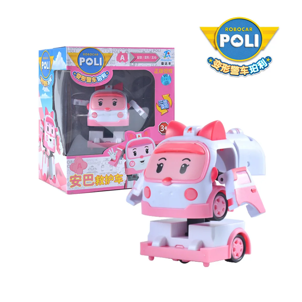 تحويل سيارة الشرطة بولي فريق الإنقاذ بولي تحويل لعبة روبوت للأطفال هدية #2